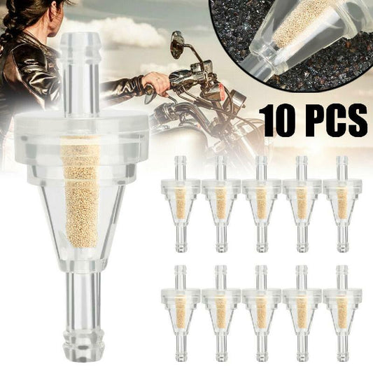 10-piece for mini motorcycle engine, 1/4-inch straight exhaust, carbohydrate fuel gas filter, 6mm universal