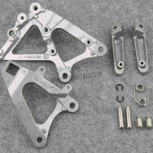 for YAMAHA 09 10 11 YZF R1 Rider Foot Pegs LR Footrest Brackets Front