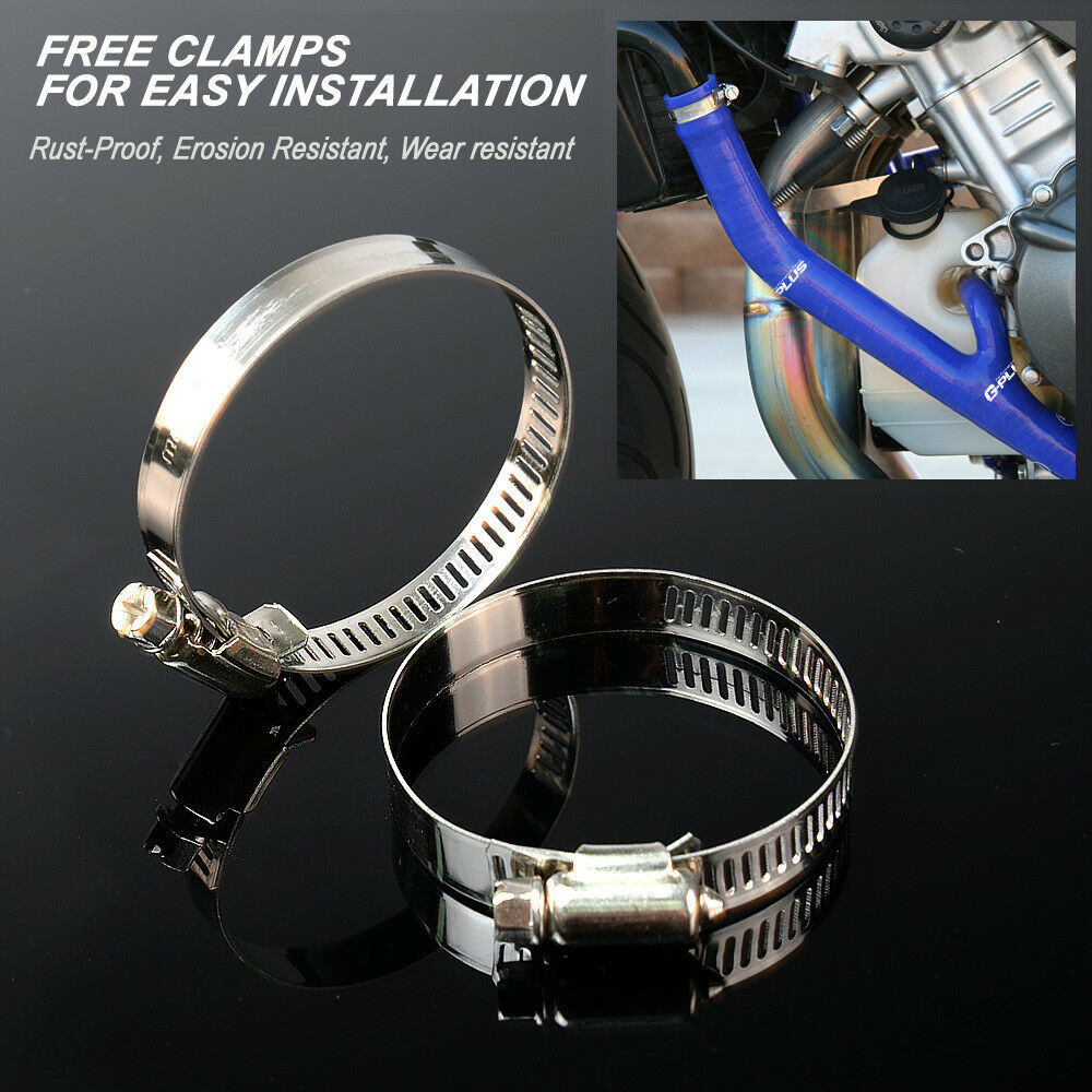 Red silicone radiator coolant hose clamp kit for Lotus Europa S1 S2
