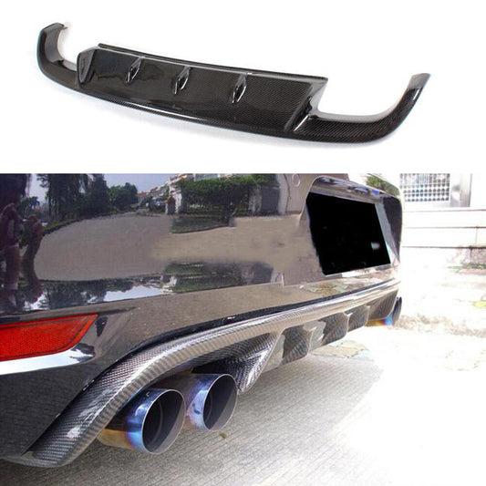 Carbon Fiber Rear Bumper Diffuser 4Tips for Volkswagen for Golf 6 VI MK6 GTI 2010-13