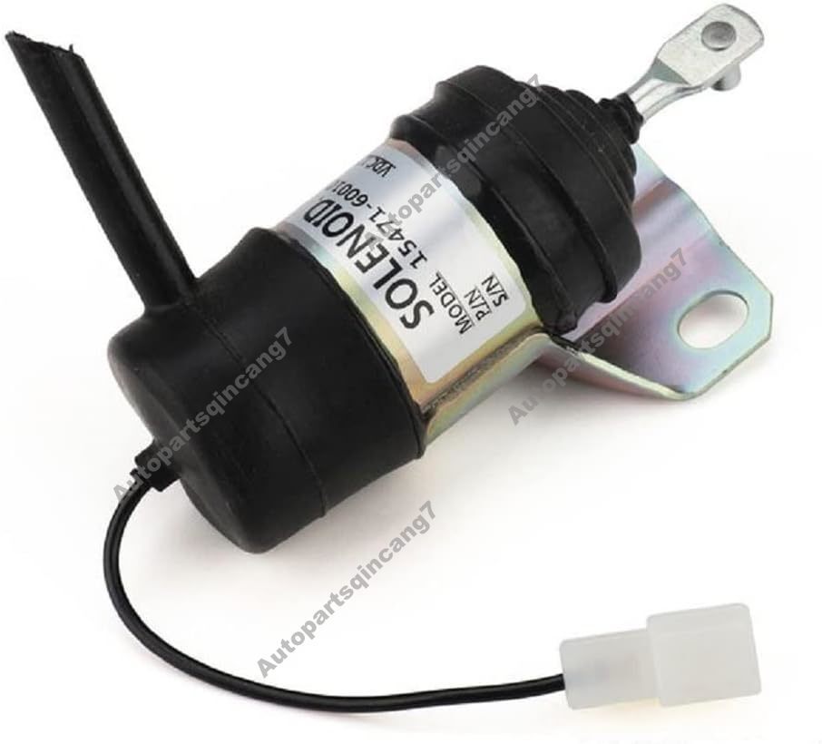 12V Fuel Shutoff Solenoid 15471-60010 for Kubota Engine D950 D950-FM Loader R410