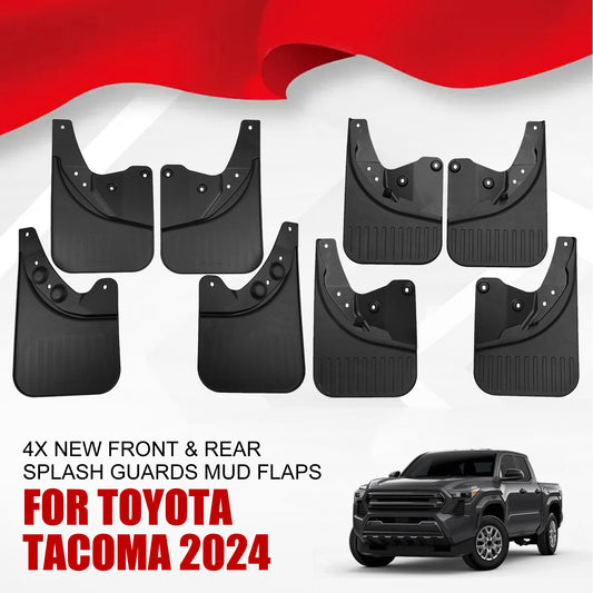 4x New Front  Rear Splash Guards Mud Flaps for Toyota Tacoma 2024