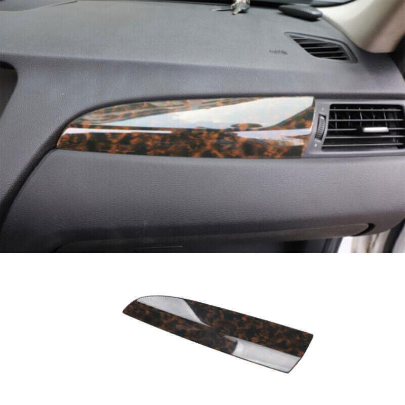 Fit for BMW X3 F25 2014-2017 Wood Grain Inner Console for Co -Pilot Strip Cover Trim