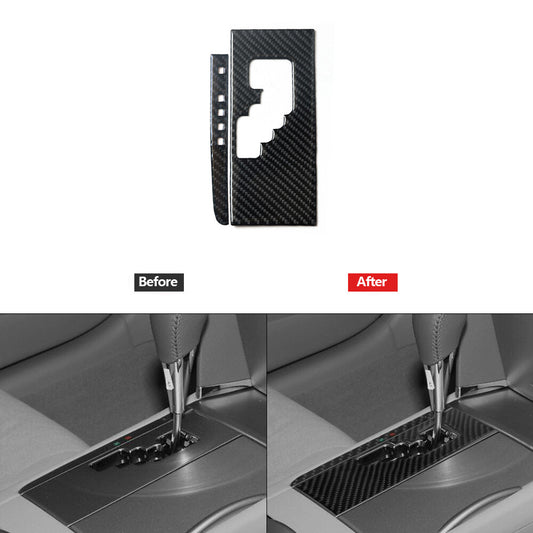 2pcs Carbon Fiber Automatic Transmission Cover Trim TypeC for Toyota for Camry 07-11