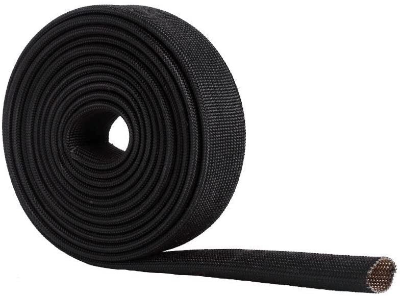 Fiberglass heat insulation wire cover, high-temperature protective cover, adjustable heat insulation cover, 10 feet