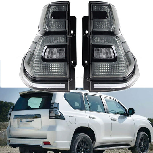 2Pcs for Toyota for Land Cruiser Prado LC150 2018-2020 Rear Tail Light Smoked