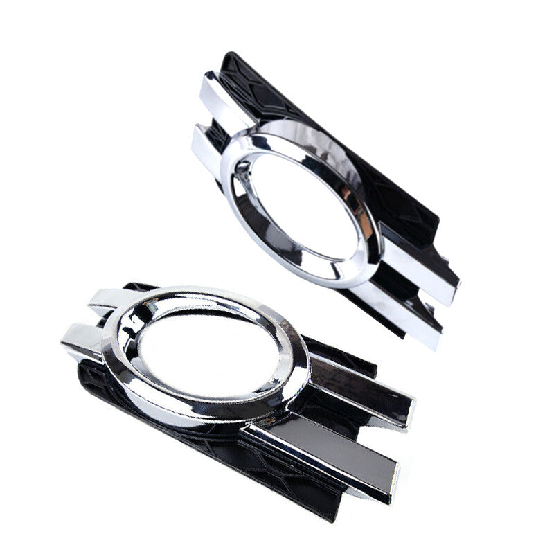 Pair Chorme Front Bumper Fog lamp Grille Cover for Mercedes GL450 2007-2009