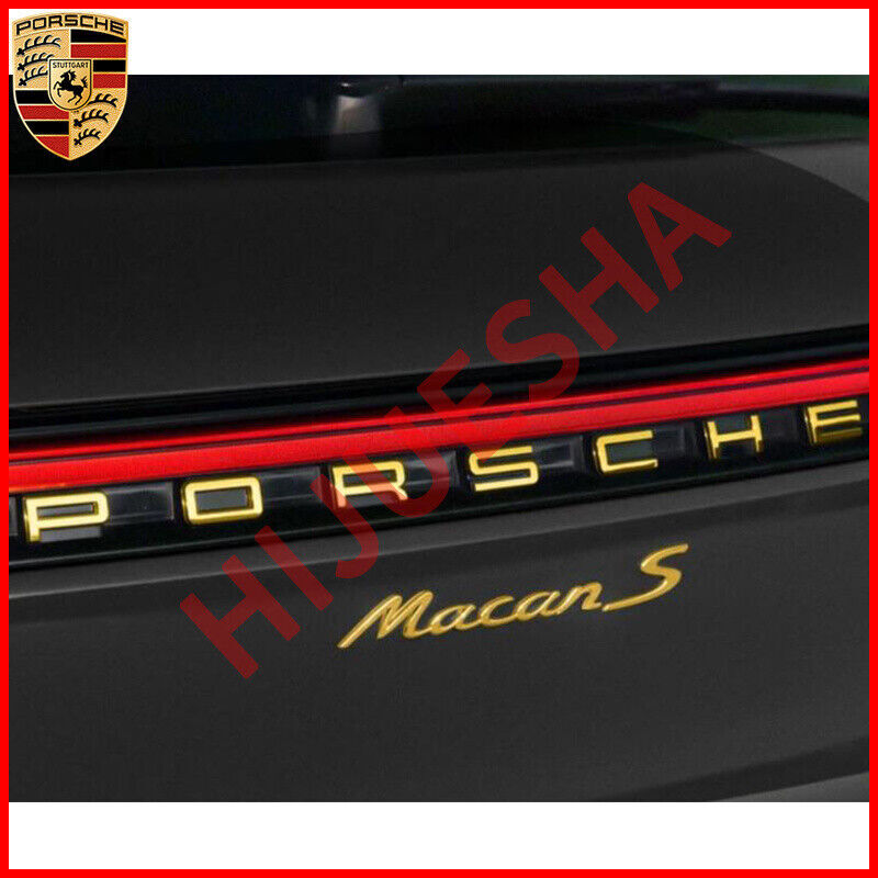 Gold P-O-R-S-C-H-E Letters Rear Badge Emblem Look Deck lid 991-559-235-91