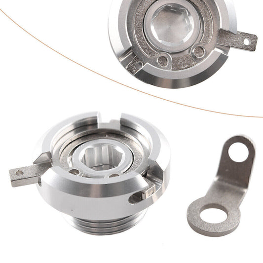 Oil Filler Cap Set for Suzuki GSX 1300 B-King GSXR1000 GSXR1300 Hayabusa Silver