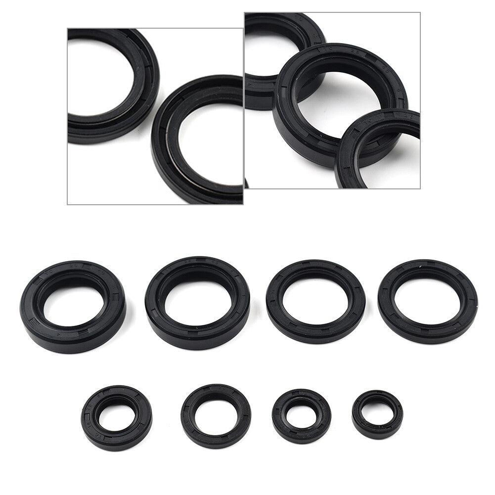 8Pcs Engine Oil Seal Kit for Yamaha DT125 DT175 MX125 MX175 IT175 YZ125 1974-83
