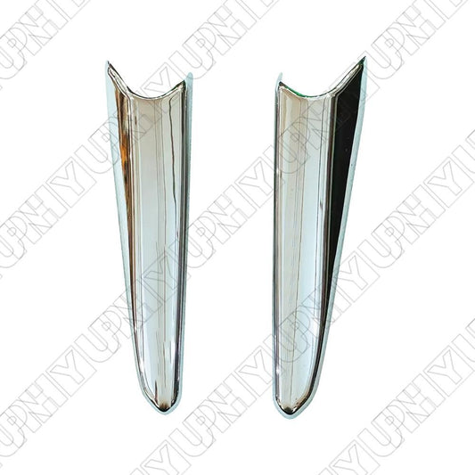 Pair Chrome Fog Light Lamp Molding Trim for Mazda 3 2017-2018 Front Left Right