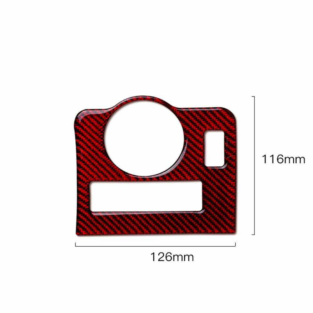 Red carbon fiber headlight switch cover suitable for Ford for Mustang 2009 - 13