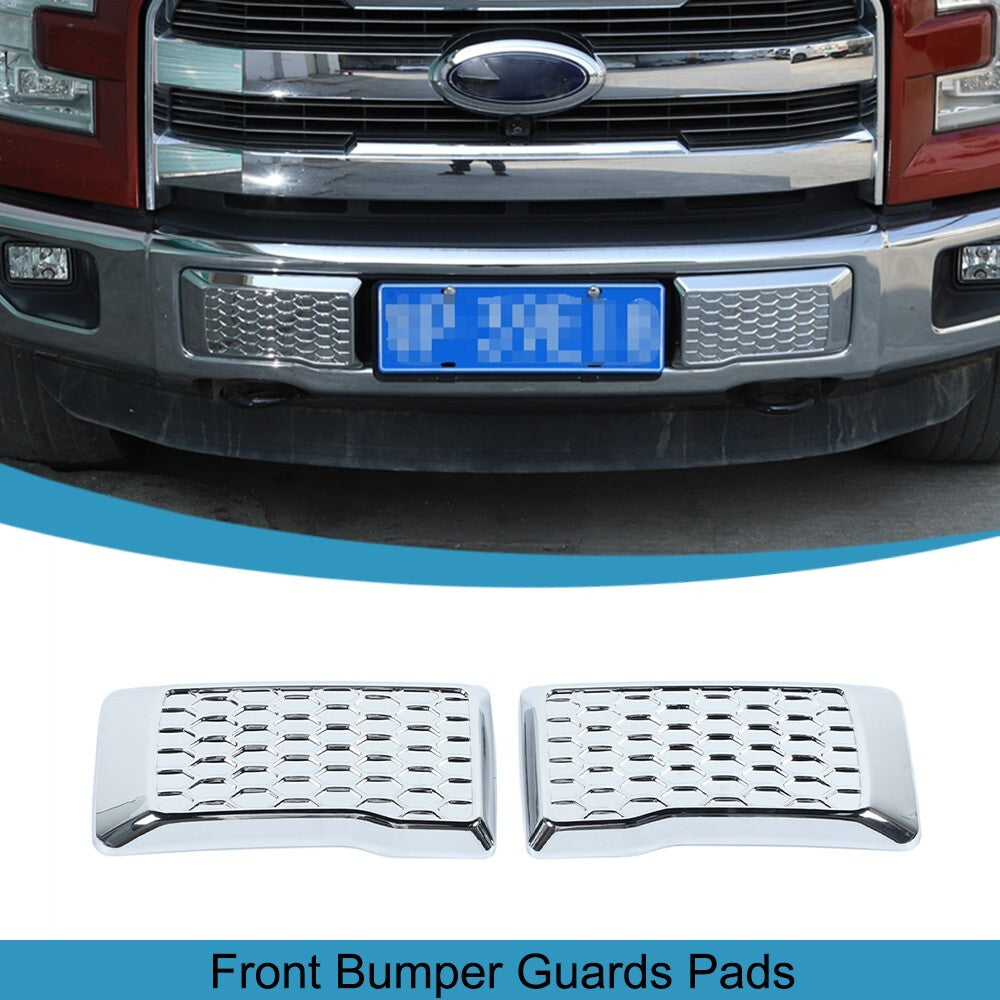 Front Bumper Guards Pads Grille Corner Decor Cover Trim for Ford F150 2015-2020