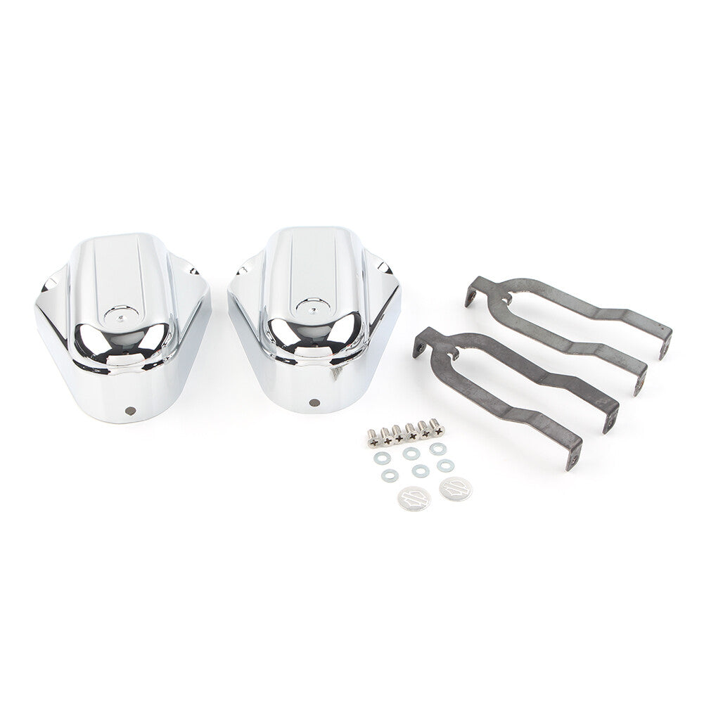 2pcs Rear Axle Swingarm Covers Cap Fit for Harley Softail 2008-2017 2016 2015 2014
