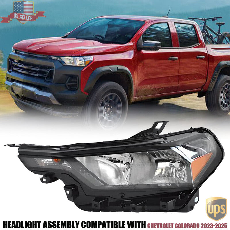 For 2023-25 for Chevrolet Colorado Halogen Headlight Assy Left Driver Side 85045266