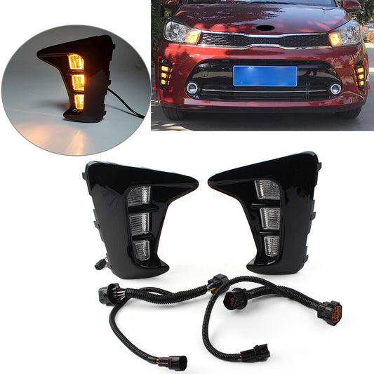 Daytime Running Light DRL Daylight Fog Lamp for KIA PEGAS 2018-2023 Waterproof
