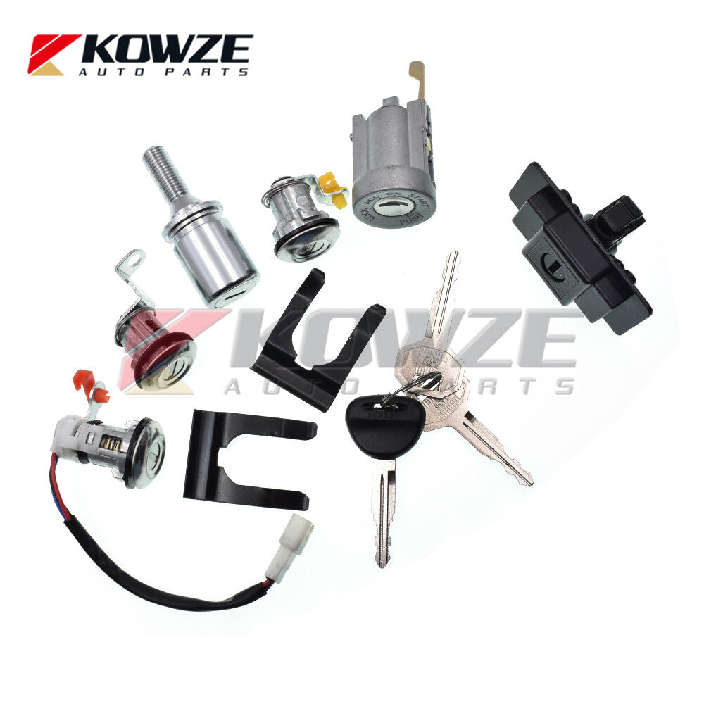 Lock Cylinder Key Set For PAJERO MONTERO II 2nd 1990-2004 4G54 4G64 4M40 6G72