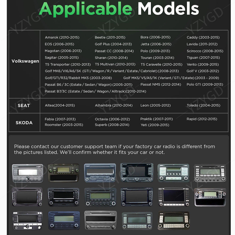 for Volkswagen for Golf Cabriolet 2008-2013 Stereo Carplay Car Radio GPS Navi Screen