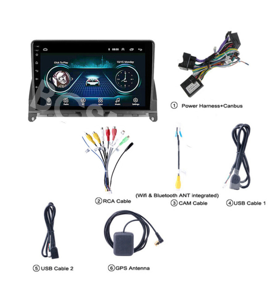 Car Radio Fit for Mercedes Benz C200 C250 2006-2011 Stereo GPS Multimedia Player