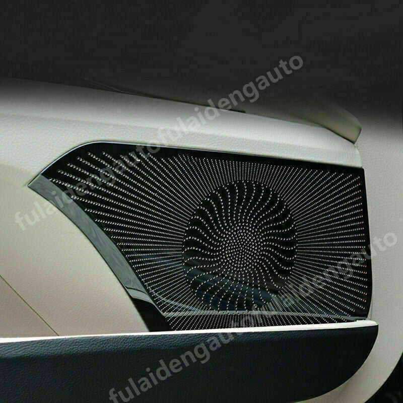 For 2018-2023 for Toyota for Camry Black Titanium Inner Door Speaker Frame Cover Trims