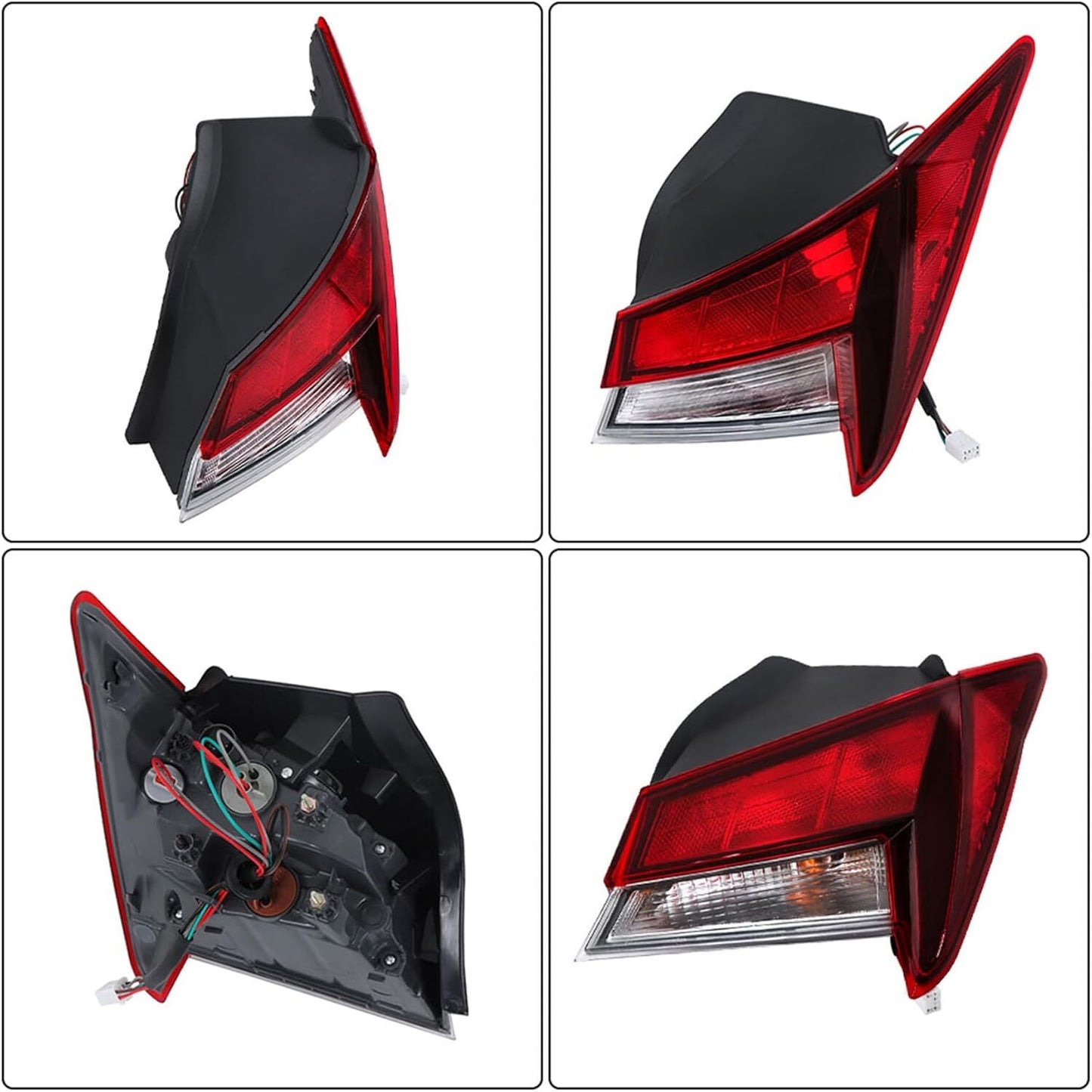 Right LED for 2021-2024 for Hyundai for Elantra taillights, brake lights, outer red light.