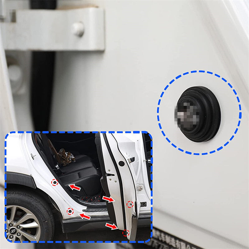 16Pcs Car Door Pads Shock Absorbing Protector Stickers Silicone Pad Accessories