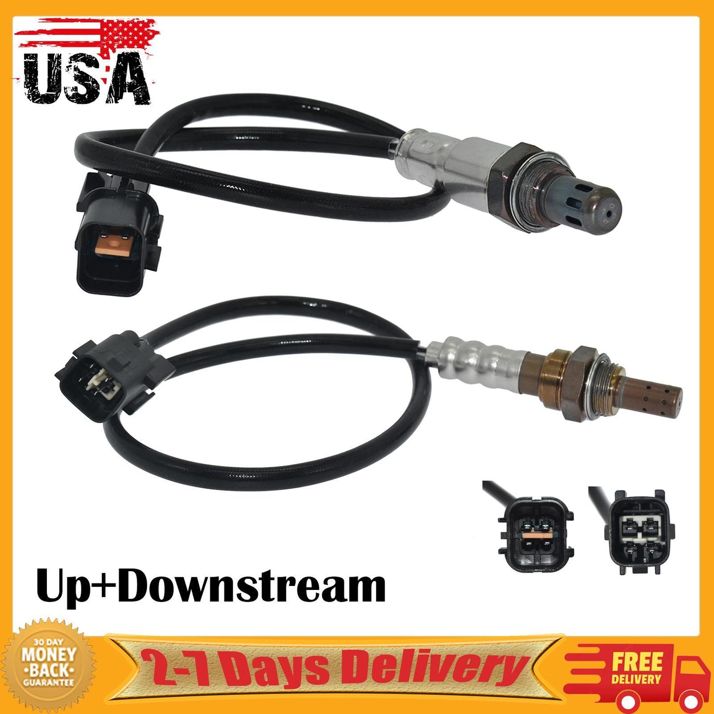2x Oxygen O2 Sensor for Hyundai for Genesis Coupe L4 2.0L 39210-2C210 39210-2C200