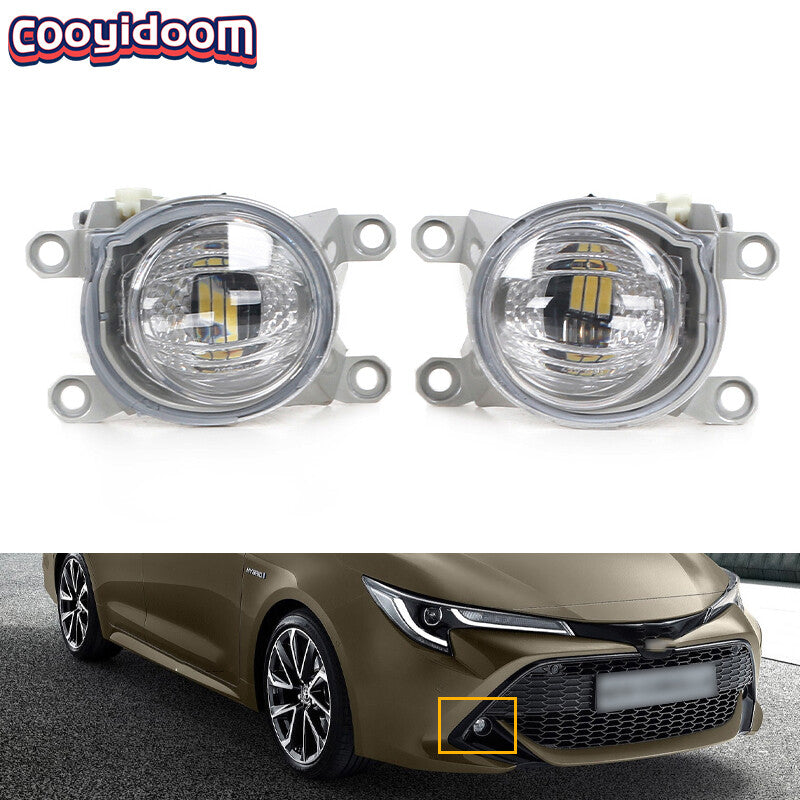 LED front bumper fog lights for Toyota for Corolla 2019 - 2021 (Left + Right -)