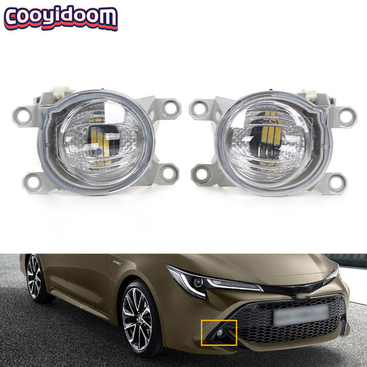 LED front bumper fog lights for Toyota for Corolla 2019 - 2021 (Left + Right -)
