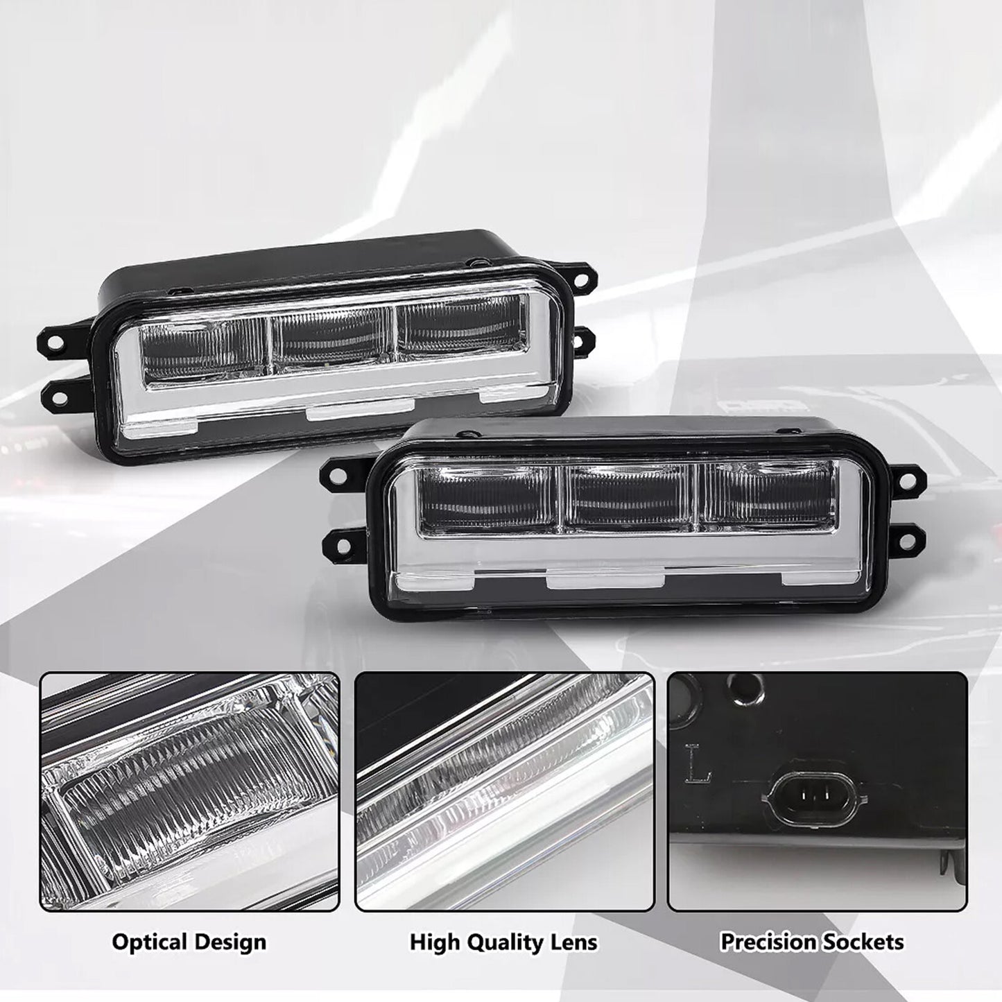 LED Fog Lights Driving Lamps Kit Left+Right For 2022-2024 for Toyota Tundra Bumper