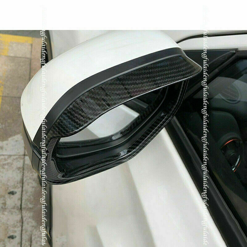 for Honda for Civic 2016-2021 Carbon Fiber ABS Exterior Side Mirror Rain Visor Cover