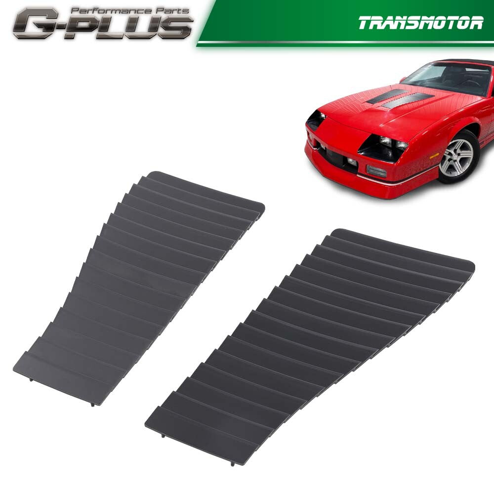 Black Hood Louver 1985 - 1990 Camaro Z28 IROC (one pair)