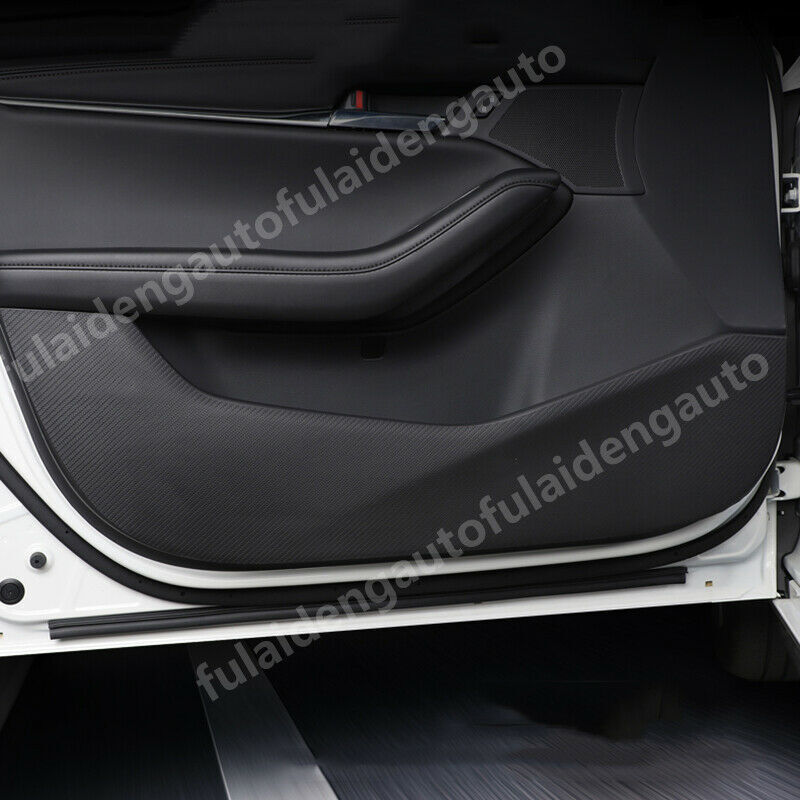 for Mazda 3 Axela 2019-2022 leather PU Door Anti Kick Pad Protective Trim Decor