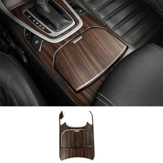Central Console Gear Shift Cover Trim 2PCS for Ford Edge 2015-2018 DX Wood Grain