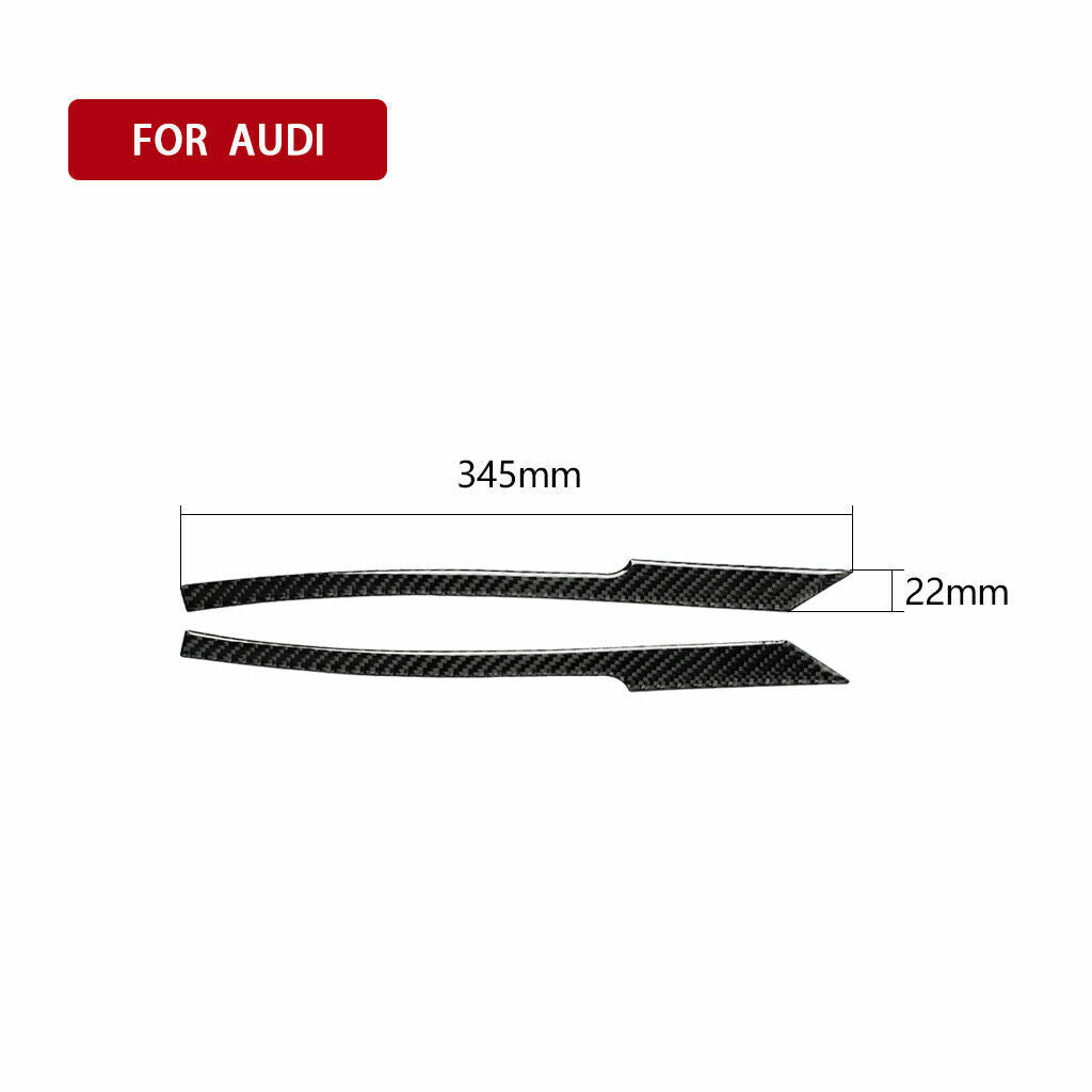 Carbon fiber side mirror stickers and protective covers for Audi Q5 (2010-18)