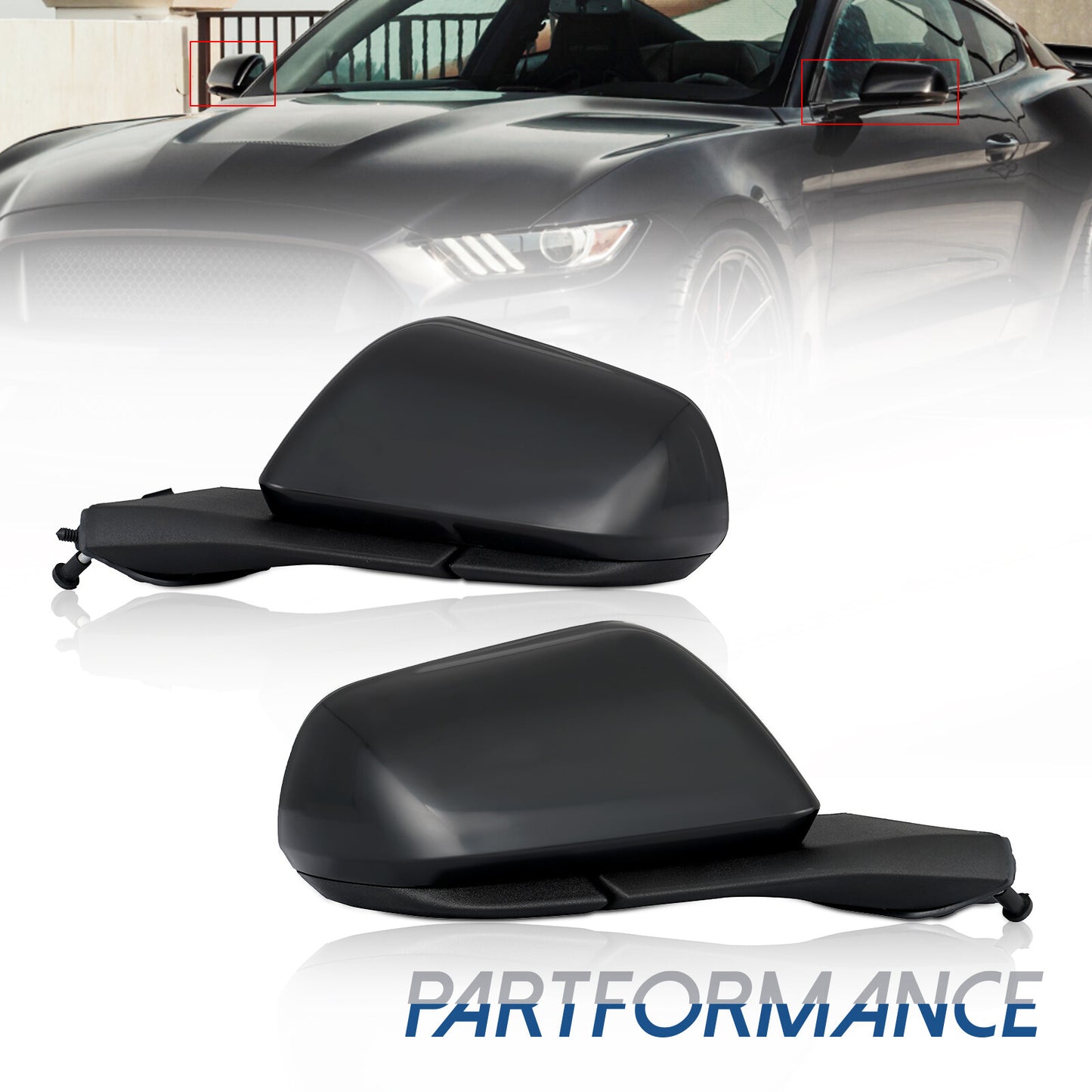 Suitable for 2015-2020 for Ford for Mustang power mirrors with turn signals, 3-pin left and right sides.