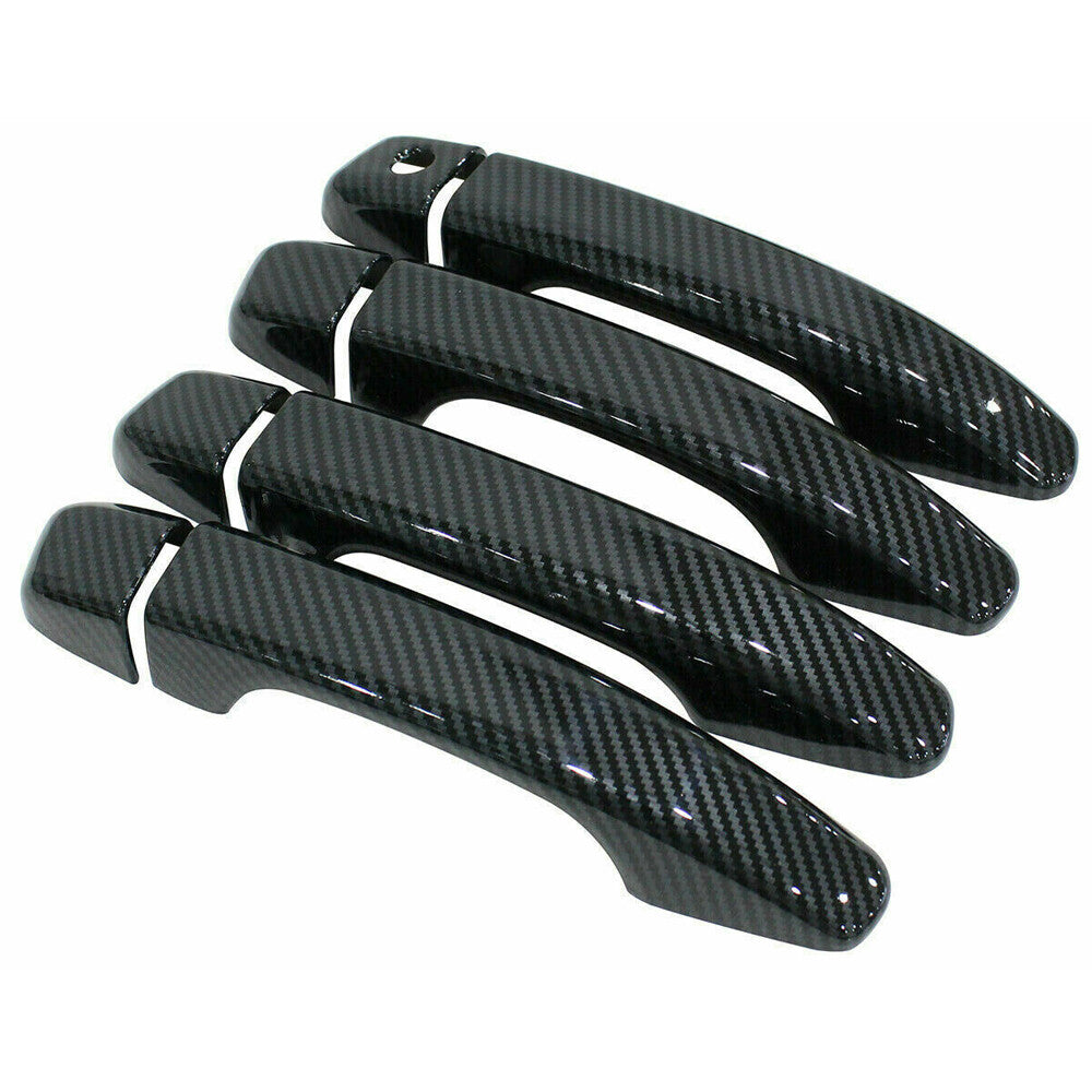 Carbon Fiber Style Exterior Door Handle Cover Trim Fits for Honda Accord 2018-2020