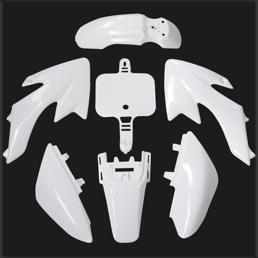 White Plastic Fender Kit for CRF50 for HONDA XR 50 CRF 50 SDG SSR 107 Pit Dirt Bike