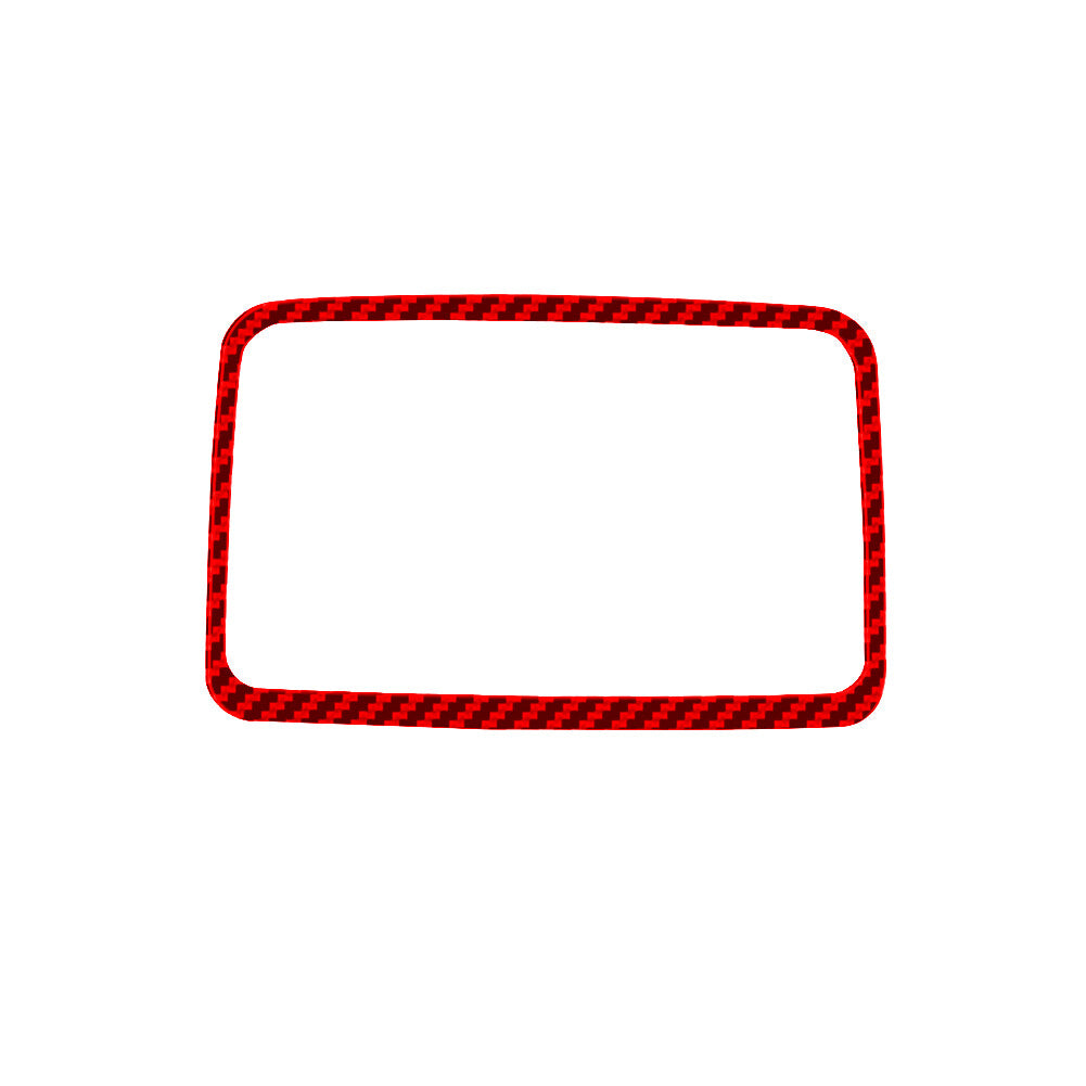 Red Carbon Fiber Dashboard Above Storage Cover Trim for Ford Ranger 2019-2022