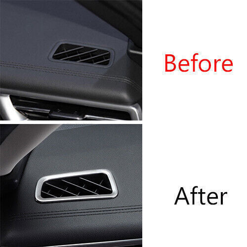 Car Instrument LR Air Outlet Vent Cover Trim for Kia K5 2021-2022 Silver Steel