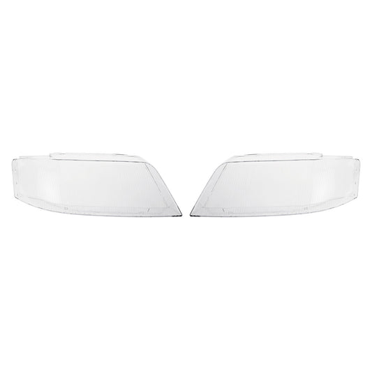 A pair of headlight lens covers for Audi A6 C5 1999 - 2002, caps L+R