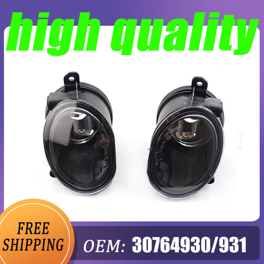 1 pair of 30764930/931 front L+R fog lights and driving lights suitable for Volvo S40 V50 C30 C70