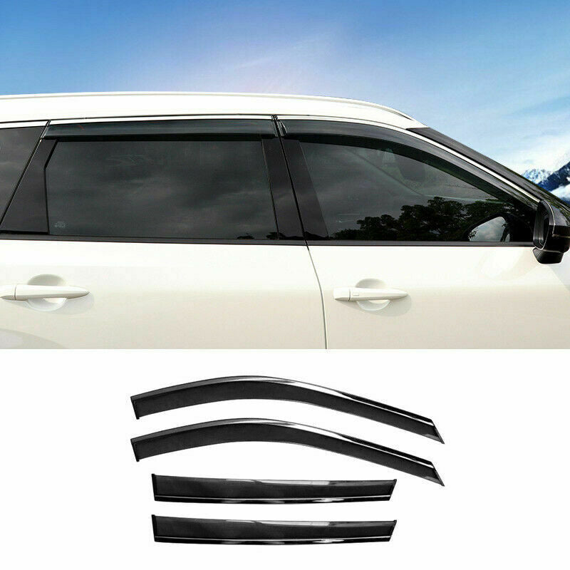 for Nissan Rogue X-Trail 2021-2023 Black Window Visor Shades Sun Rain Wind Guard