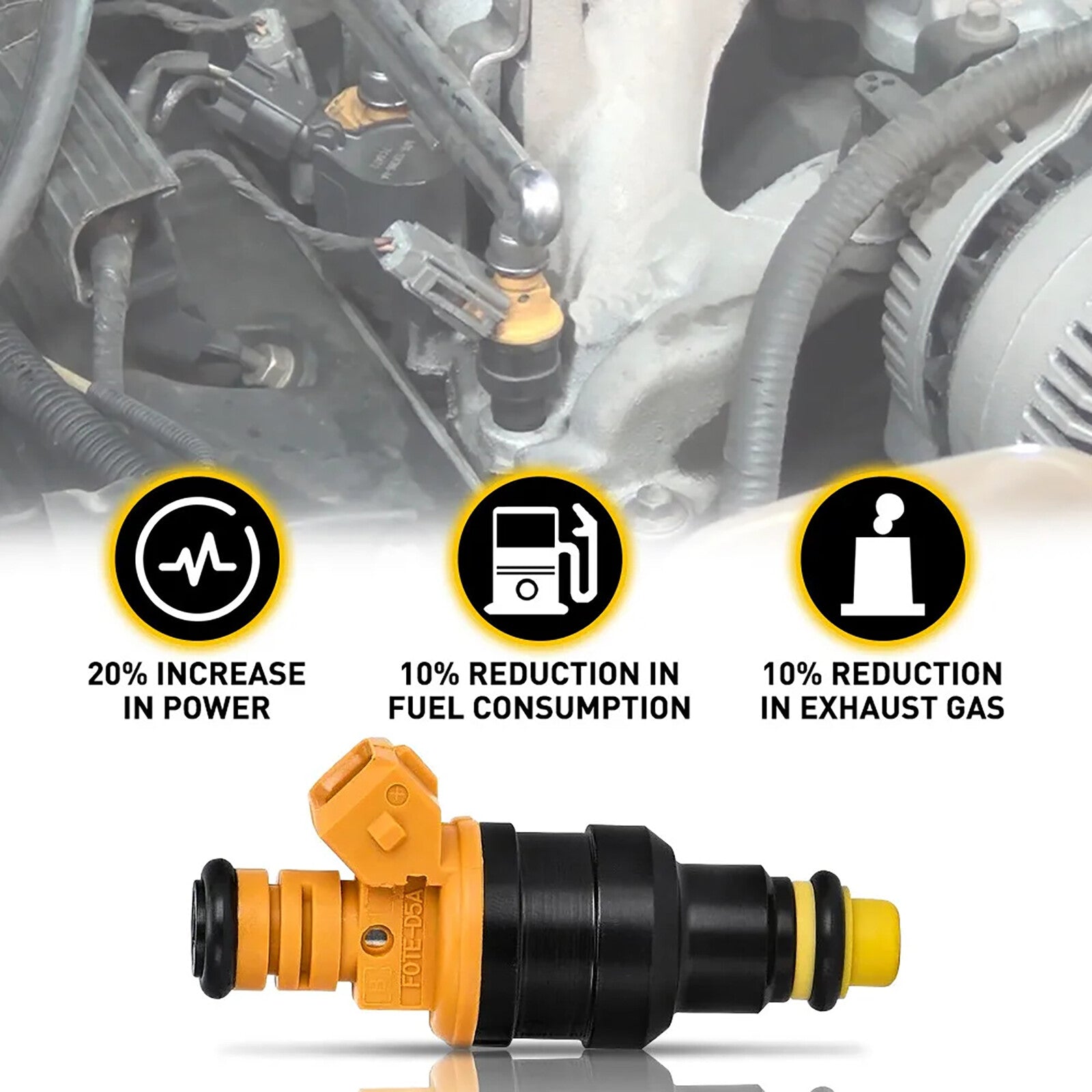 8 Car Fuel Injectors Replace Kits for Ford 4.6 5.0 5.4 6.8 7.3 7.5L for Lincoln