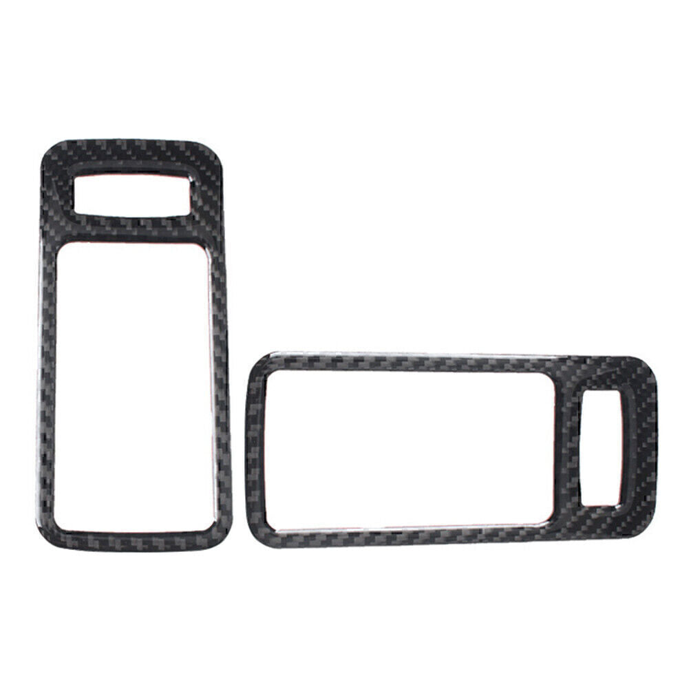 Carbon Fiber Interior Door Handle Bowl Trim Cover for Ford for Mustang 2009-13 Pair