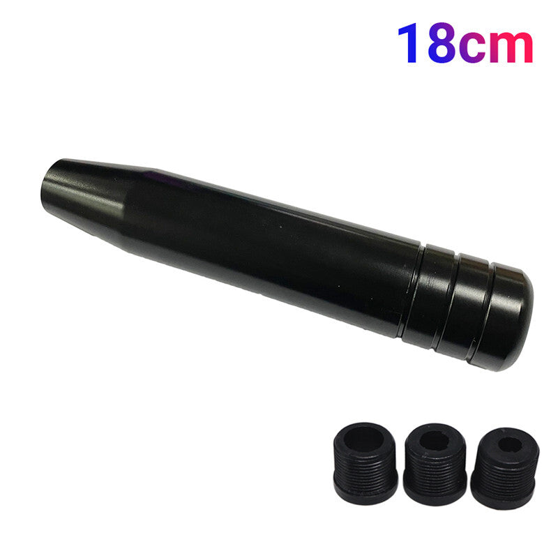 Car Black 18CM Manual Transmission Aluminum Car Gear Shift Shifter Lever Head