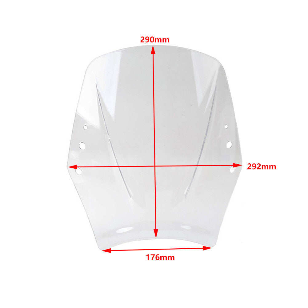 Windshield Wind Screen Deflector Wind Shield Iridium Universal Motorcycle
