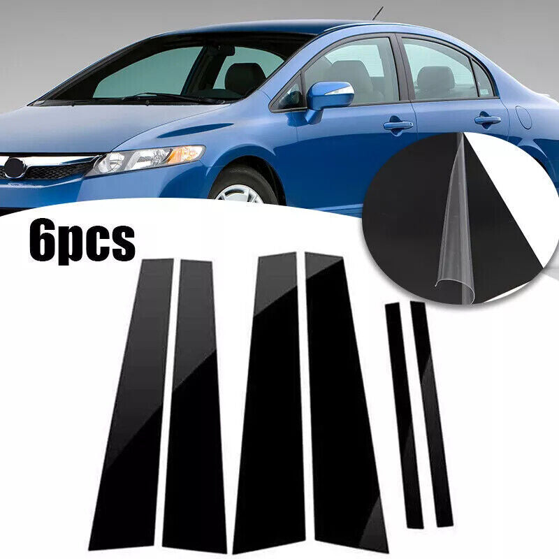 Black window pillar molding and black hood trim are available on 2006-2011 for Honda for Civic models.