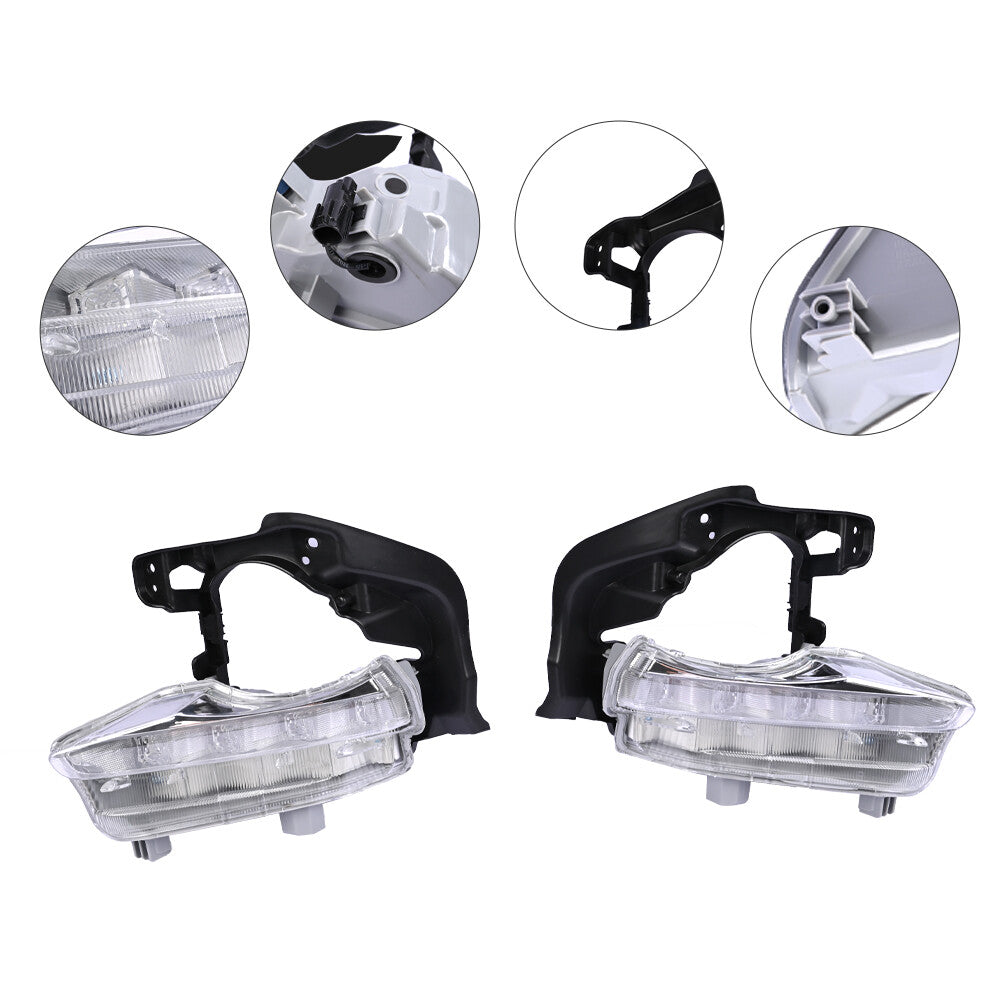 For 2014-2016 for Toyota Highlander Daytime Running Light LED 1 Pair New Fog Light