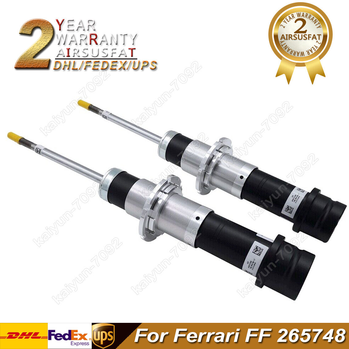 Pair for Ferrari FF F151 Front Left Right Shock Absorber Struts W/ADS 265748